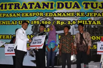 Mentan lepas ekspor edamame Mitratani 27 Jember ke Jepang