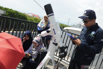 Pengamatan GMC di BMKG Denpasar gunakan teleskop berfilter khusus