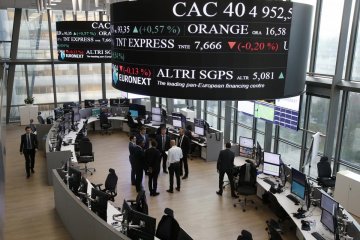 Bursa saham Prancis ditutup naik tipis 0,13 persen