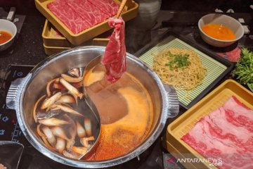 Shabu-shabu dengan daging wagyu, otentik Jepang tapi bebas mirin