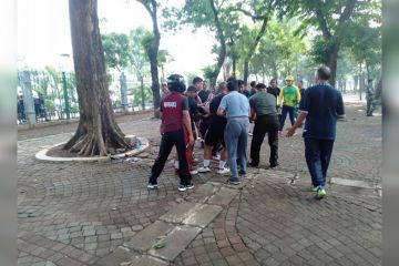 Ledakan di Monas berasal dari granat asap