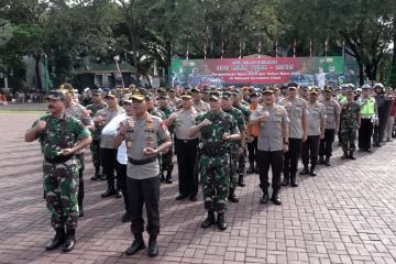 TNI-Polri gelar apel pengamanan Nataru di Medan