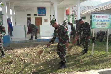 Aksi TNI membangun kesadaran masyarakat dalam menjaga lingkungan