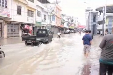 Ribuan rumah terendam Banjir di Kota Tebing Tinggi