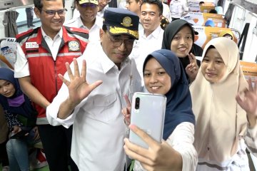 Menteri Perhubungan tinjau kesiapan transportasi kereta