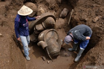 Penemuan arca Ganesha peninggalan jaman Mataram Kuno