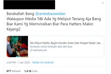 Disinformasi, saat tangani banjir Anies tak diliput media