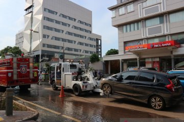 Usai banjir, ruas jalan di Jakarta Selatan bisa dilalui