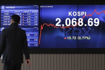Bursa saham Seoul ditutup melonjak, Indeks KOSPI naik 0,78 persen