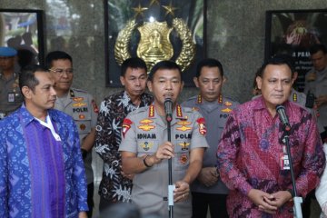 Pimpinan KPK temui Kapolri tingkatkan kerja sama KPK-Polri