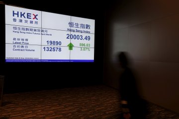 Saham Hong Kong ditutup lebih tinggi, indeks HSI terangkat 0,75 persen