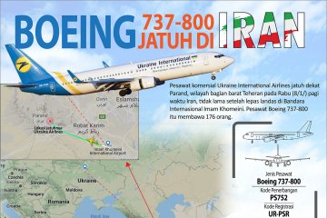 Boeing 737-800 jatuh di Iran