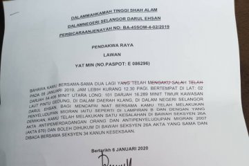 WNI 60 tahun divonis 10 tahun penjara di Malaysia