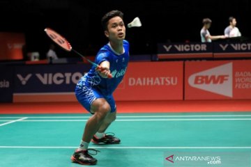 Dijegal Huang, Ginting urung ke babak dua Malaysia Masters