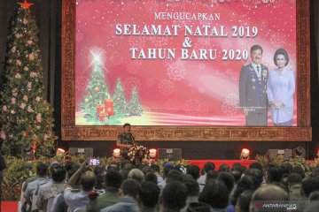 Panglima TNI ingatkan jaga persatuan di perayaan Natal TNI