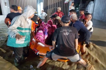 Banjir bandang di Brebes mulai surut