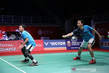 Ahsan/Hendra gagal rebut tiket final Malaysia Masters dari Li/Liu