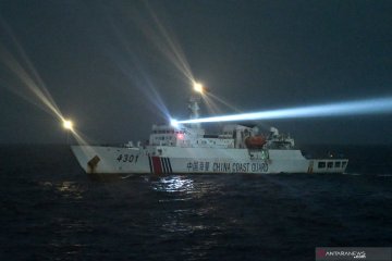 Inilah penampakan kapal Coast Guard China di ZEE Indonesia