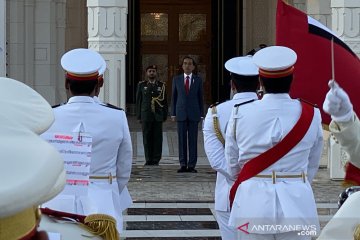 Jokowi disambut upacara kenegaraan di Istana Qasr Al Watan UEA