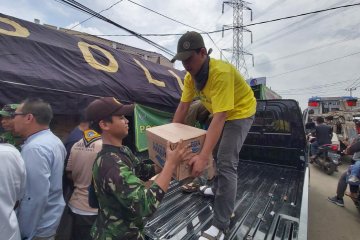 KPUK salurkan bantuan 200 dus air mineral untuk penyintas banjir