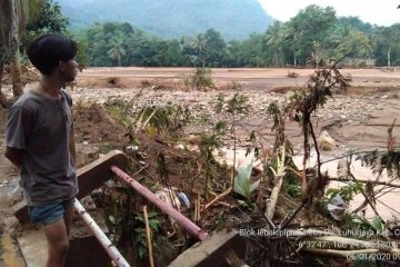 891 hektar sawah Lebak rusak berat diterjang banjir bandang