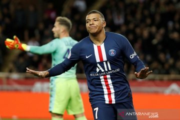 Mbappe jebol gawang Monaco dua kali, PSG menang 4-1