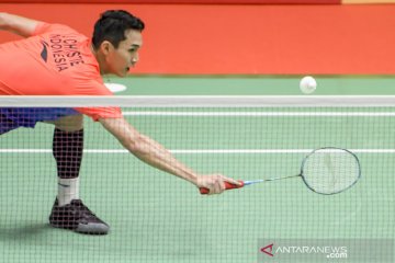 Jonatan kalahkan Ginting pada simulasi Piala Thomas