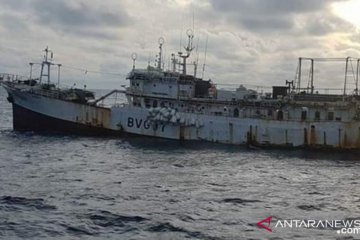 Kapal nelayan asing sitaan tenggelam di Perairan Pulau Semau NTT