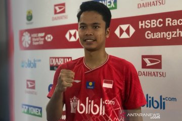 Anthony amankan tiket final tunggal putra Indonesia Masters 2020