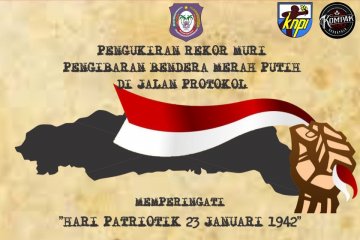 Bendera merah putih 2.300 meter akan meriahkan Hari Patriotik