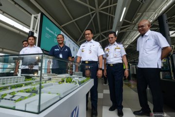 Pembangunan jembatan layang Stasiun MRT ASEAN