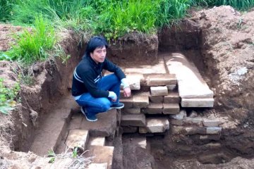 Temuan batuan diduga bangunan candi di Dieng segera diekskavasi BPCB