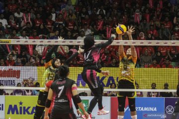 Proliga 2020 : Pertamina Energi menang atas PGN Popsivo