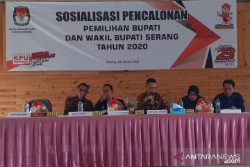 KPU Kabupaten Serang sosialisasikan pencalonan Pilkada Serang 2020