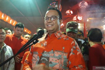 Anies Baswedan sapa umat di Wihara Dharma Bhakti