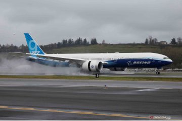 Pesawat Boeing 777X jalani tes terbang perdananya