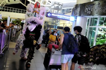 Sambut Imlek, Bandara Ngurah Rai hadirkan atraksi Barongsai