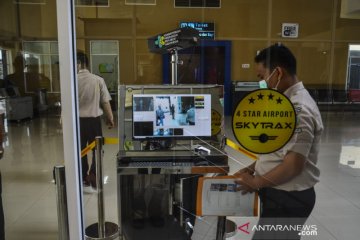 Bandara Pekanbaru pasang pendeteksi suhu badan di terminal domestik