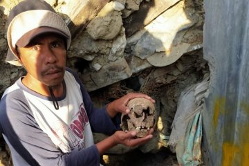 Di bekas bencana likuefaksi Petobo, Palu ditemukan kerangka manusia