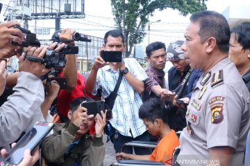 Polda Sumsel tangkap pemalak sopir truk lintas Sumatera