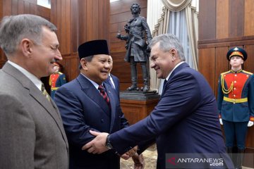 Tingkatkan Kerja Sama, Menhan Prabowo Temui Menhan Rusia