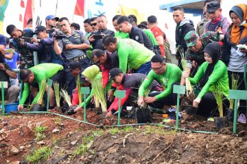 Ridwan Kamil tanam Akar Wangi di Jembatan Citarum