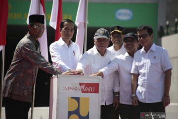 Presiden Jokowi resmikan terowongan Yogyakarta International Airport
