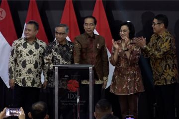 Presiden buka perdagangan perdana, IHSG menguat