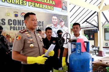 Polres Pemalang bongkar praktik pengoplos LPG bersubsidi