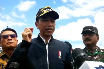 Jokowi : saya kesini ingin memastikan penegakan hukum