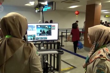 Bandara Husein Sastranegara pasang thermo scanner deteksi virus Corona