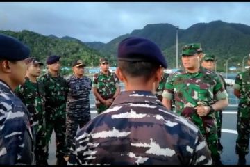 Di atas KRI, Pangkogabwilhan I sampaikan kondisi terkini Laut Natuna