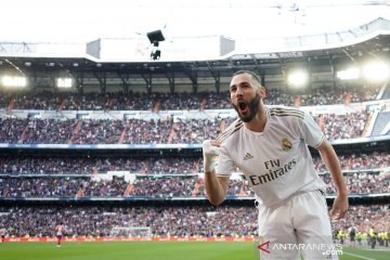 Gol tunggal Benzema bawa Real Madrid menangi derby