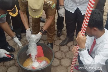 Polres Sanggau musnahkan narkoba